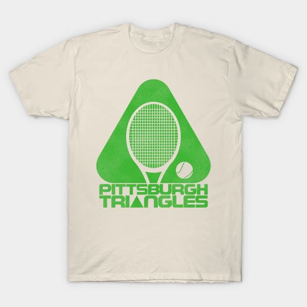 Pittsburgh Triangles Defunct 70s Tennis Team T-Shirt by darklordpug